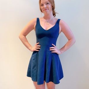 Blue cocktail dress